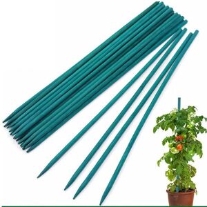 Vivo (60cm) Garden Stakes 50 Pack Bamboo Sticks Plant Support Green Wooden Canes Gard Vivo (60cm) Garden Stakes 50 Pack Bamboo Sticks Plant Support Green Wooden Canes Gard