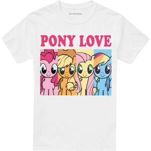 (XL, White) My Little Pony Mens Pony Love T-Shirt (XL, White) My Little Pony Mens Pony Love T-Shirt