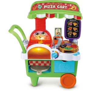 LeapFrog Build-a-Slice Pizza Cart, Pretend Food Toddler Toy, 30+ Play Pieces, Ph LeapFrog Build-a-Slice Pizza Cart, Pretend Food Toddler Toy, 30+ Play Pieces, Ph