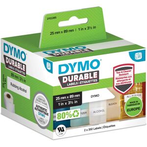 Dymo LW Durable Industrial Labels for LabelWriter Label Printers, White Poly, 25 Dymo LW Durable Industrial Labels for LabelWriter Label Printers, White Poly, 25