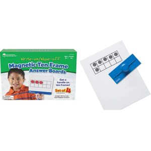 Learning Resources Magnetic Ten- Frame Answer Boards & Ten-Frame Stamp Learning Resources Magnetic Ten- Frame Answer Boards & Ten-Frame Stamp