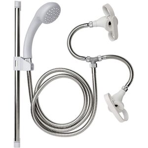 Croydex Secura Shower Set with Shower Head, 1750mm Stainless Steel Hose and Tap Croydex Secura Shower Set with Shower Head, 1750mm Stainless Steel Hose and Tap