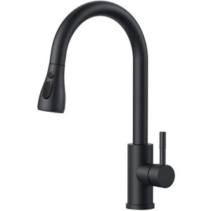 FORIOUS Kitchen Sink Taps Mixer with Pull Out Spray, Swivel Single Handle High A FORIOUS Kitchen Sink Taps Mixer with Pull Out Spray, Swivel Single Handle High A