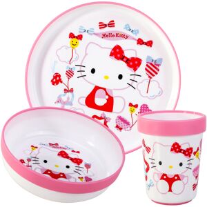 Hello Kitty 3pcs Bicolor Tableware Set Plate, Bowl & Tumbler, BPA Free Hello Kitty 3pcs Bicolor Tableware Set Plate, Bowl & Tumbler, BPA Free