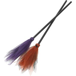 HKHBJS 2pcs Halloween Broomstick Hat Halloween Prop Plastic Polyester Halloween Broomst HKHBJS 2pcs Halloween Broomstick Hat Halloween Prop Plastic Polyester Halloween Broomst