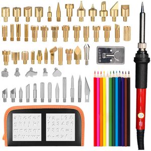 GreenZech (Grey, EU Plug) 71Pcs Adjustable Temperature Electric Solder Iron Tool Kit Pyrog GreenZech (Grey, EU Plug) 71Pcs Adjustable Temperature Electric Solder Iron Tool Kit Pyrog
