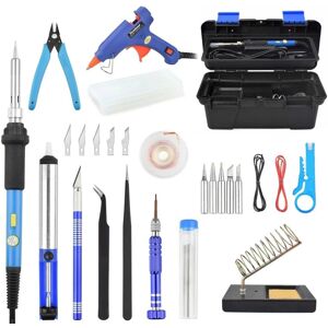 GreenZech (US Plug) 60W Electric Soldering Iron Kit 110V/220V Switch Adjustable Temperatur GreenZech (US Plug) 60W Electric Soldering Iron Kit 110V/220V Switch Adjustable Temperatur