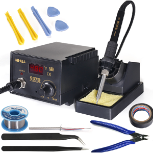 GreenZech (EU Plug) 220V/110V Temperature Control ESD Digital Soldering Station Rework Sta GreenZech (EU Plug) 220V/110V Temperature Control ESD Digital Soldering Station Rework Sta