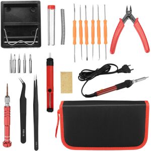 GreenZech (EU Plug) 21Pcs 60W Soldering Iron Tips Kit Electronic Adjustable Temperature We GreenZech (EU Plug) 21Pcs 60W Soldering Iron Tips Kit Electronic Adjustable Temperature We