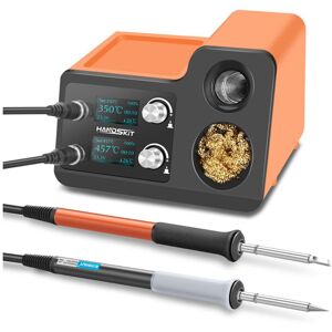 GreenZech (European Double Soldering Pen) 2 in 1 Hot Air Gun Soldering Station OLED Digita GreenZech (European Double Soldering Pen) 2 in 1 Hot Air Gun Soldering Station OLED Digita