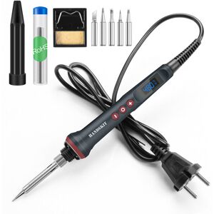 GreenZech (EU Plug) 90W LED Digital Soldering Iron Kit 110V/220V Adjust Temperature Electr GreenZech (EU Plug) 90W LED Digital Soldering Iron Kit 110V/220V Adjust Temperature Electr