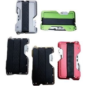 GreenZech (Grey) Metal Clip EDC Wallet Tactical Multi-function Wallet Card Package Army Fa GreenZech (Grey) Metal Clip EDC Wallet Tactical Multi-function Wallet Card Package Army Fa