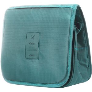 GreenZech (Blue) Solid Color Foldable Travel Bag for Toiletries Hanging Toiletry Bag Porta GreenZech (Blue) Solid Color Foldable Travel Bag for Toiletries Hanging Toiletry Bag Porta