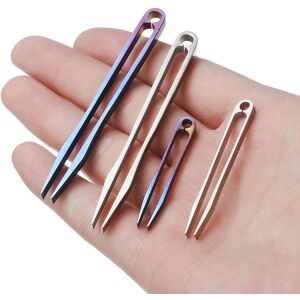 GreenZech (Purple, S) EDC TC4 Titanium Alloy Mini Tweezer Portable Emergency CNC Clip Tool GreenZech (Purple, S) EDC TC4 Titanium Alloy Mini Tweezer Portable Emergency CNC Clip Tool