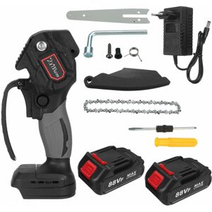 GreenZech (Two Batteries, EU Plug) 6 Inch 88VF Portable Electric Pruning Chain Saw Recharg GreenZech (Two Batteries, EU Plug) 6 Inch 88VF Portable Electric Pruning Chain Saw Recharg