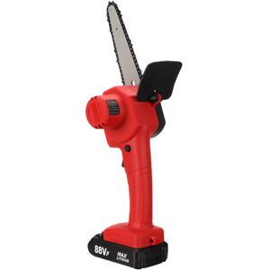 GreenZech (Red, One Battery) 88VF 6Inch Electric Chain Saw Woodworking Wood Cutter One-Han GreenZech (Red, One Battery) 88VF 6Inch Electric Chain Saw Woodworking Wood Cutter One-Han