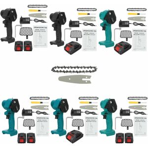 GreenZech (Blue, One Battery) 4 Inch Mini Cordless Rechargeable Electric Chainsaw One-Hand GreenZech (Blue, One Battery) 4 Inch Mini Cordless Rechargeable Electric Chainsaw One-Hand