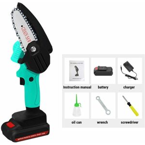 GreenZech (Green, US Plug) 4 Inch Electric Chain Saw Chainsaw Wood Cutter Garden Tool 21-2 GreenZech (Green, US Plug) 4 Inch Electric Chain Saw Chainsaw Wood Cutter Garden Tool 21-2
