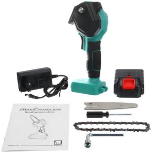 GreenZech (Blue, One Battery) 220V Mini Chainsaw Cordless Electric Saw Hand-held Rechargea GreenZech (Blue, One Battery) 220V Mini Chainsaw Cordless Electric Saw Hand-held Rechargea