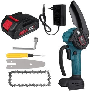GreenZech (One Battery, EU Plug) 4 Inch Mini Cordless Electric Chainsaw Rechargeable Wood GreenZech (One Battery, EU Plug) 4 Inch Mini Cordless Electric Chainsaw Rechargeable Wood