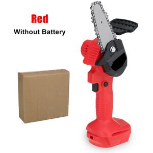GreenZech (Red) 4 Inch Portable Cordless Electric Chain Saw Woodworking Logging Saws For M GreenZech (Red) 4 Inch Portable Cordless Electric Chain Saw Woodworking Logging Saws For M