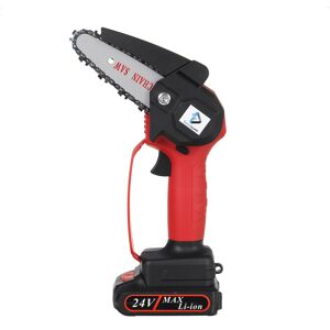GreenZech (Red, Two Batteries) 4" 24V Rechargeable Cordless Electric Saw Mini Handheld Cha GreenZech (Red, Two Batteries) 4" 24V Rechargeable Cordless Electric Saw Mini Handheld Cha
