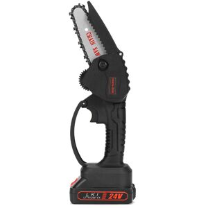 GreenZech (Black, One Battery) 24V 4 Inch One-Hand Electric Cordless Chain Saw Woodworking GreenZech (Black, One Battery) 24V 4 Inch One-Hand Electric Cordless Chain Saw Woodworking