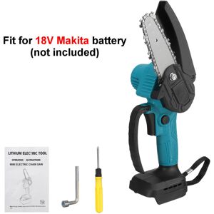GreenZech (Blue) 4 Inch Electric Chain Saw Cordless Chainsaw Multi-function Woodworking Wo GreenZech (Blue) 4 Inch Electric Chain Saw Cordless Chainsaw Multi-function Woodworking Wo