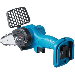 GreenZech (Blue, EU Plug) 21V 4" Cordless Electric Chain Saw Rechargeable Woodworking Cutt GreenZech (Blue, EU Plug) 21V 4" Cordless Electric Chain Saw Rechargeable Woodworking Cutt