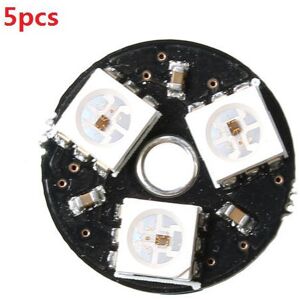 GreenZech 5pcs LED Full Color Drive LED Light Circular Smart Development Board GreenZech 5pcs LED Full Color Drive LED Light Circular Smart Development Board