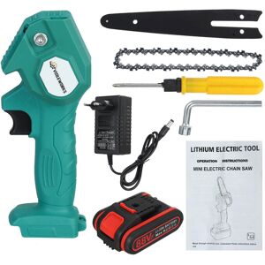 GreenZech (Blue, One Battery) 88VF 1200W 6 Inch Electric Cordless One-Hand Saw Chain Saw W GreenZech (Blue, One Battery) 88VF 1200W 6 Inch Electric Cordless One-Hand Saw Chain Saw W