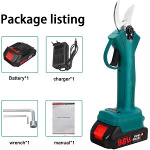 GreenZech (Blue, with 1 Battery) 21V 30mm Cordless Electric Scissors 3 Gears Pruning Shear GreenZech (Blue, with 1 Battery) 21V 30mm Cordless Electric Scissors 3 Gears Pruning Shear