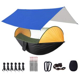 GreenZech (Blue and Black) Camping Hammock with Mosquito Net and 118x118in Rain Fly Tarp,1 GreenZech (Blue and Black) Camping Hammock with Mosquito Net and 118x118in Rain Fly Tarp,1