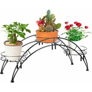 GreenZech (Black) Curved Flower Rack Metal Flower Stand Plant Stand Balcony Garden Flower GreenZech (Black) Curved Flower Rack Metal Flower Stand Plant Stand Balcony Garden Flower