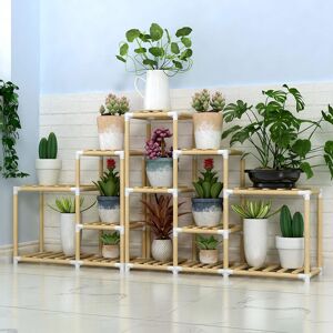 GreenZech (5) 3+3+2Tiers Wooden Plant Stand Indoor Outdoor Patio Garden Flower Pot Stand S GreenZech (5) 3+3+2Tiers Wooden Plant Stand Indoor Outdoor Patio Garden Flower Pot Stand S