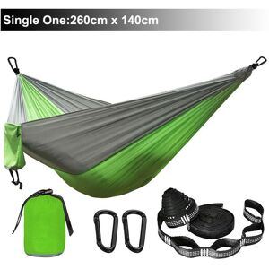 GreenZech (Green and Light Grey) Solid Color Parachute Hammock with Hammock straps and Bla GreenZech (Green and Light Grey) Solid Color Parachute Hammock with Hammock straps and Bla