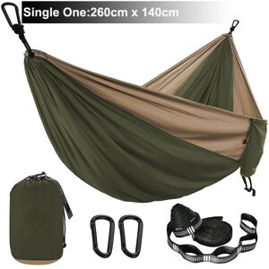 GreenZech (Army Green and Khaki) Solid Color Parachute Hammock with Hammock straps and Bla GreenZech (Army Green and Khaki) Solid Color Parachute Hammock with Hammock straps and Bla