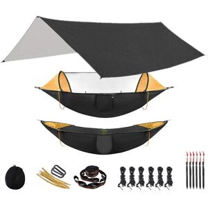 GreenZech (Black and Black) Outdoor Hammock for Travel Camping Hiking Garden Hammock 2 Per GreenZech (Black and Black) Outdoor Hammock for Travel Camping Hiking Garden Hammock 2 Per