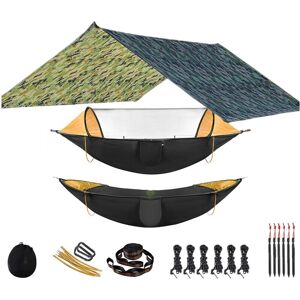 GreenZech (Camouflage and Black) Outdoor Hammock for Travel Camping Hiking Garden Hammock GreenZech (Camouflage and Black) Outdoor Hammock for Travel Camping Hiking Garden Hammock