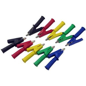 GreenZech 10Pcs 5 Color 100V 20A 4mm Banana Plug Crocodile Alligator Clips Safety Test Fol GreenZech 10Pcs 5 Color 100V 20A 4mm Banana Plug Crocodile Alligator Clips Safety Test Fol