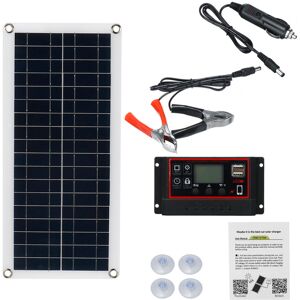 GreenZech (40A) 30W Solar Panel Kit 12V Battery Charger 100A Controller USB RV Travel Camp GreenZech (40A) 30W Solar Panel Kit 12V Battery Charger 100A Controller USB RV Travel Camp