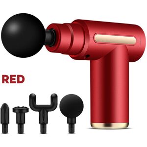 GreenZech (Red, Button type) 6 Speeds Mini Electric Percussive Massager Sport Deep Muscle GreenZech (Red, Button type) 6 Speeds Mini Electric Percussive Massager Sport Deep Muscle