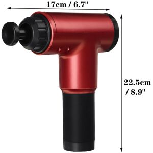 GreenZech (Red, US) 99 Gears Electric Fascia Massage Guns 10000RPM LCD Muscle Relaxation F GreenZech (Red, US) 99 Gears Electric Fascia Massage Guns 10000RPM LCD Muscle Relaxation F