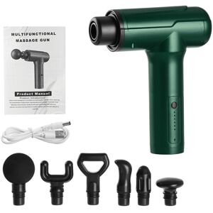 GreenZech (Green) 6 Speed USB Electric Fasic Massage Guns Deep Tissue Percussion Massager GreenZech (Green) 6 Speed USB Electric Fasic Massage Guns Deep Tissue Percussion Massager