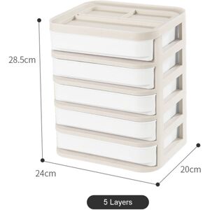 GreenZech (5 Layers) Plastic Cosmetic Drawer Makeup Organizer Jewelry Container Baby Stora GreenZech (5 Layers) Plastic Cosmetic Drawer Makeup Organizer Jewelry Container Baby Stora