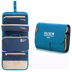 GreenZech (Navy) Detachable Travel Toiletry Bag Waterproof Oxford Cosmetic Organizer Stora GreenZech (Navy) Detachable Travel Toiletry Bag Waterproof Oxford Cosmetic Organizer Stora