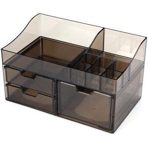 GreenZech (Black 3 Draws) Acrylic Cosmetic Organizer Transparent Storage Box All In One GreenZech (Black 3 Draws) Acrylic Cosmetic Organizer Transparent Storage Box All In One