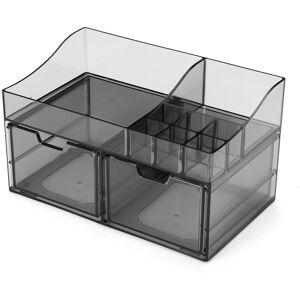 GreenZech (Black 2 Draws) Acrylic Cosmetic Organizer Transparent Storage Box All In One GreenZech (Black 2 Draws) Acrylic Cosmetic Organizer Transparent Storage Box All In One
