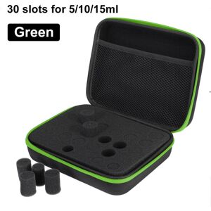 GreenZech (Green) 30 Slots For 5/10/15ml Essential Oils Carrying Case EVA Storage Bag GreenZech (Green) 30 Slots For 5/10/15ml Essential Oils Carrying Case EVA Storage Bag