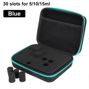 GreenZech (Blue) 30 Slots For 5/10/15ml Essential Oils Carrying Case EVA Storage Bag GreenZech (Blue) 30 Slots For 5/10/15ml Essential Oils Carrying Case EVA Storage Bag